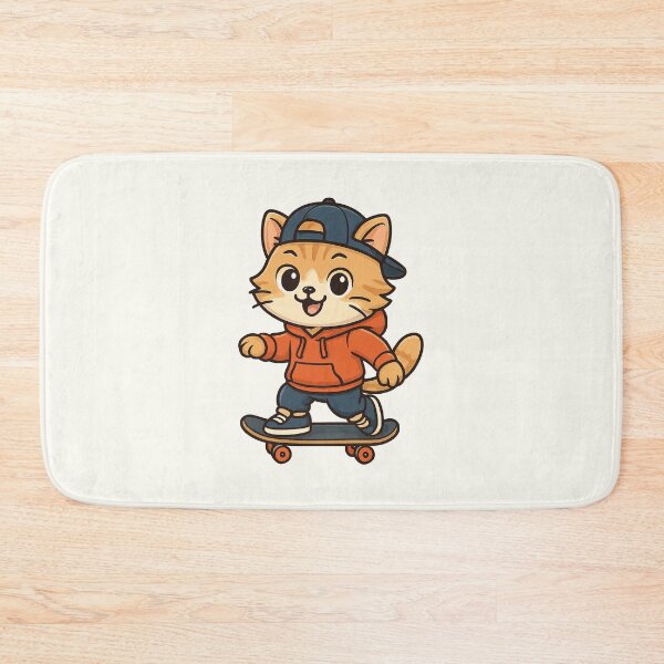 Item preview, Cute Skater Cat designed and sold by HoopeStylee.