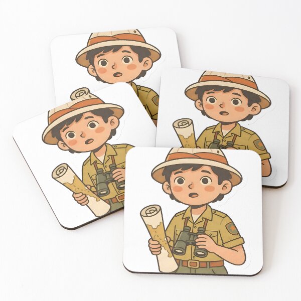 Item preview, Vintage Explorer Character Retro Storybook Aesthetic Adventure Illustration designed and sold by StickyGuys.