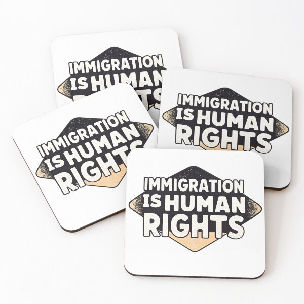 Item preview, Immigration Is Human Rights Activist T-Shirt designed and sold by MindlinePrints.