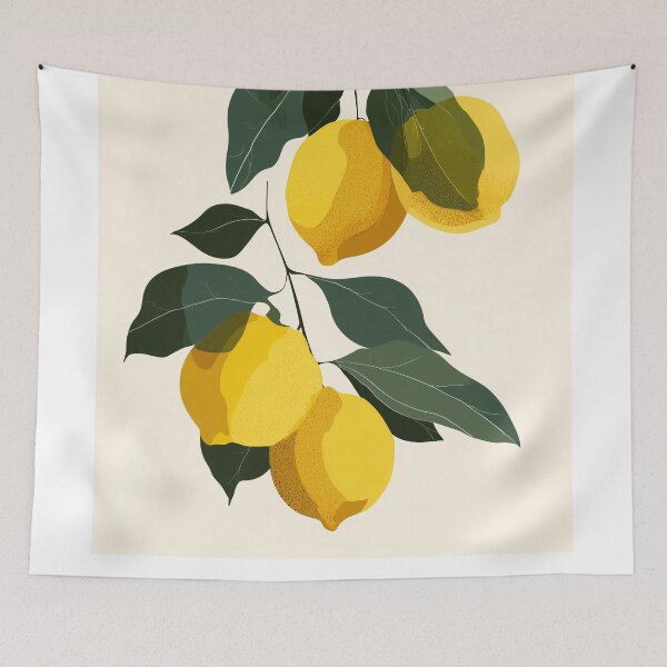 Item preview, minimalistic Lemons on a Tree Branch designed and sold by lautir.
