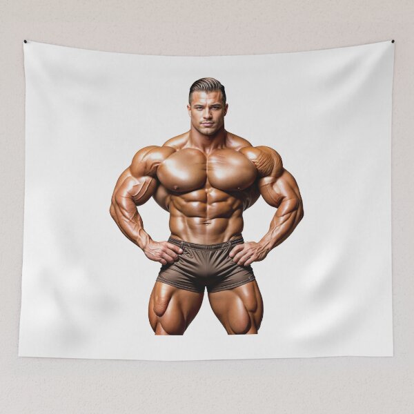 Item preview, Sculpted Power: Ultimate Bodybuilding Physique in Peak Form - #133 designed and sold by ForeverPrintsOK.