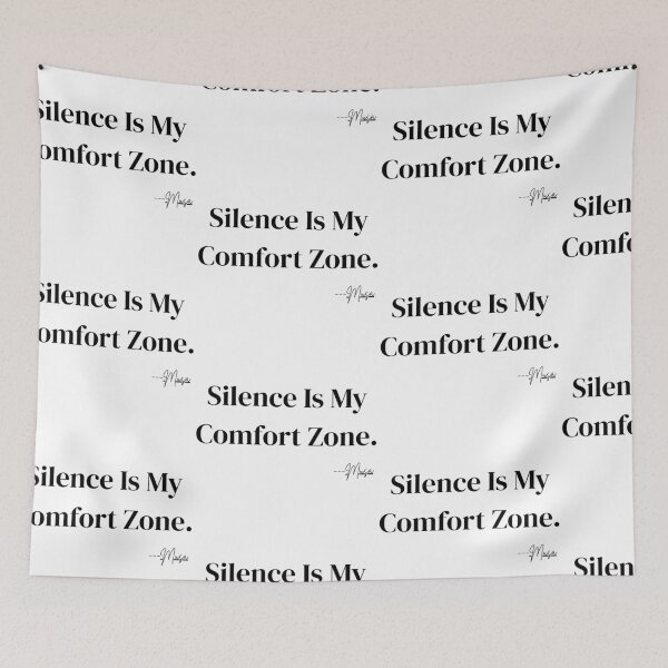 Item preview, El silencio es mi zona de confort – Diseño minimalista con cita introvertida designed and sold by MUSA'S.