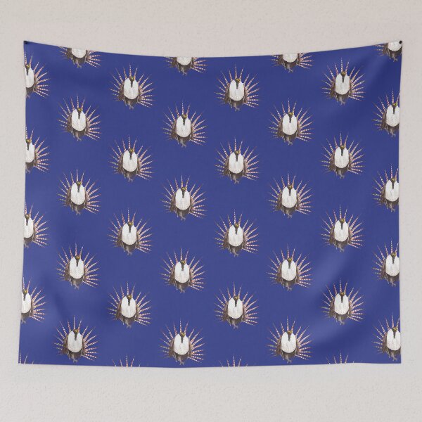 Item preview, Gunnison Grouse deep blue bird illustration designed and sold by art-elodie-g.
