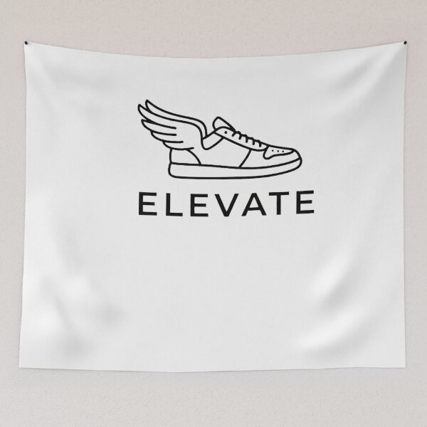 Item preview, Elevate" sneaker logo with wings designed and sold by Rebel-Youth.
