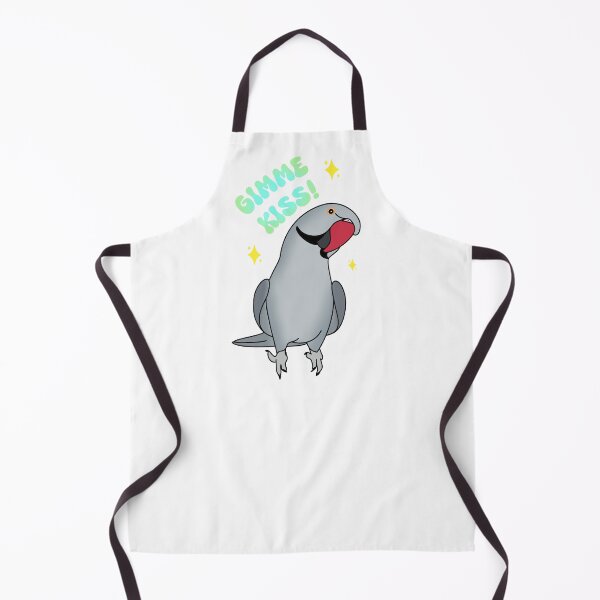 Item preview, gimme kiss - grey indian ringneck designed and sold by FandomizedRose.