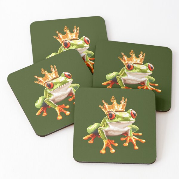 Item preview, Frog №20 Royal Red-Eyed Tree Frog Prince with Gold Crown designed and sold by SyberGen.