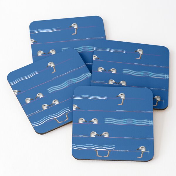 Item preview, Juvenile gull head and foot patterns on lines designed and sold by Alan-David.