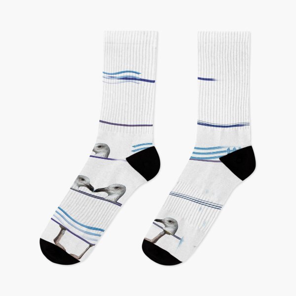 Item preview, Juvenile gull head and foot patterns on lines designed and sold by Alan-David.