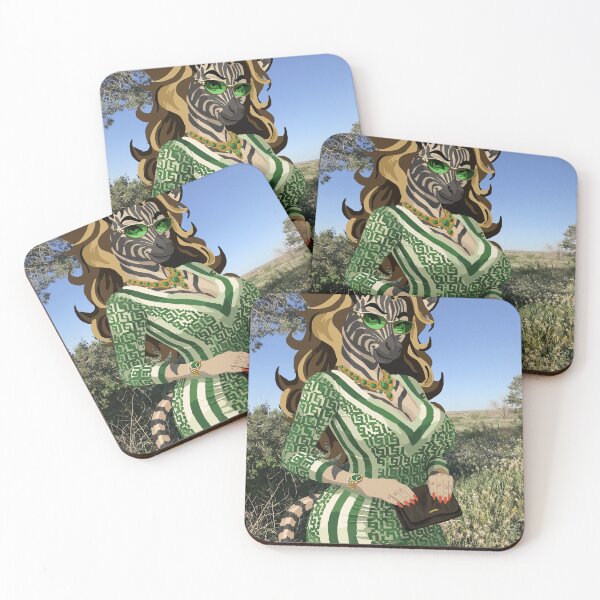 Item preview, Complicated Green Pattern Dress Zebra designed and sold by KlakkDrawsStuff.
