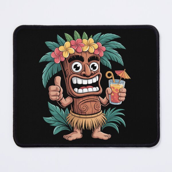 Item preview, tiki cocktail - sippin spirits shirt - island home - vacation at home - staycation mode - tropical couch vibes – party dad – Tropical dad - angry tiki - grumpy island - tropical rage - tiki dark designed and sold by JansenGS.