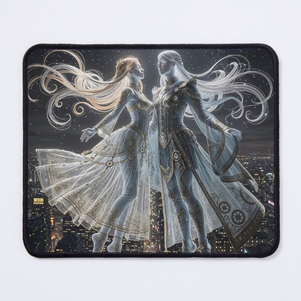 Item preview, Cosmic elegance: Above the night city designed and sold by KunstGeist.