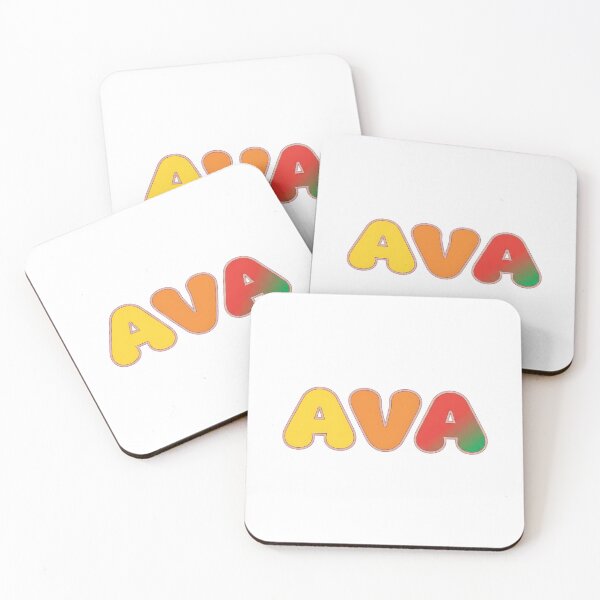 Item preview, ❤️ Ava Personalized Name Wavy Retro Shirt, Coffee Mug, Sticker Gift designed and sold by HelixPedia.