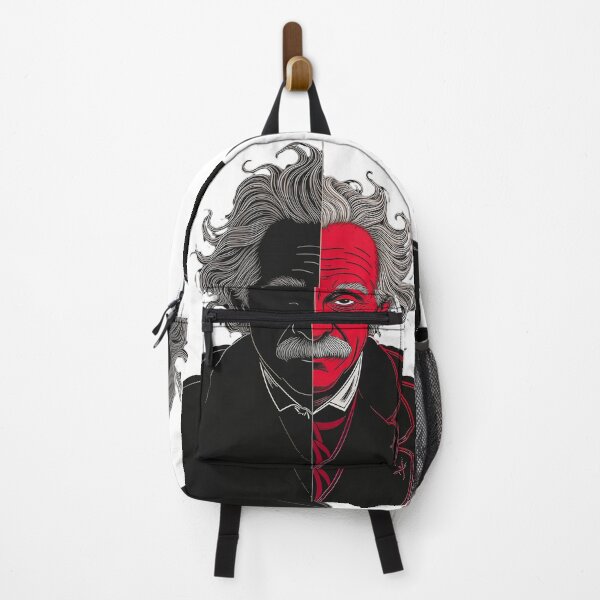 Item preview, Split Mind of Genius – Black & Red Abstract Einstein designed and sold by Dark-Circuit-Haven.