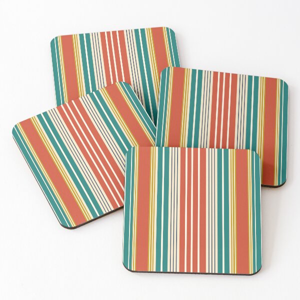 Item preview, Retro Stripes Beach Rustic-01 designed and sold by TuluaStudio.