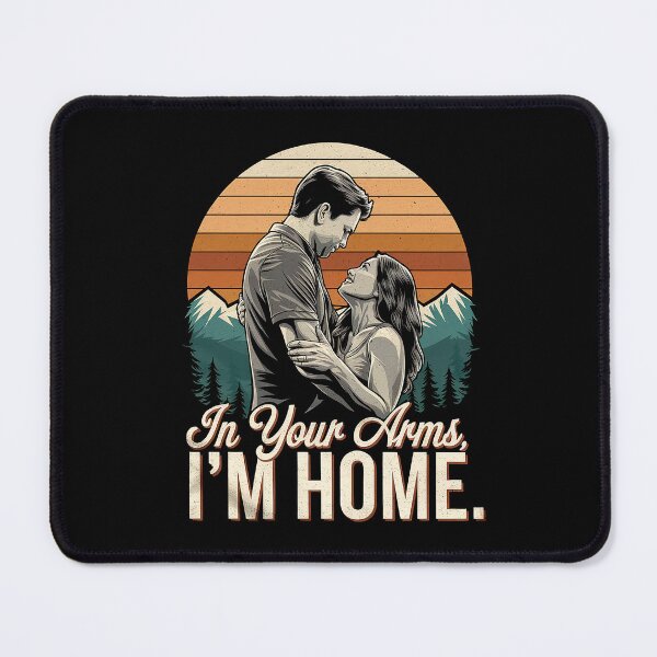 Item preview, In Your Arms, I’m Home – Vintage Mountain Love Illustration designed and sold by Exodoi.