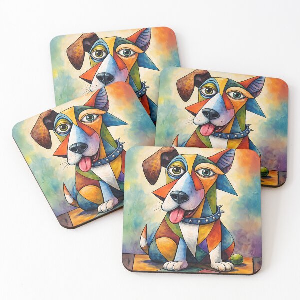 Item preview, Picasso-Inspired Dog designed and sold by WJ Cozy Creations.