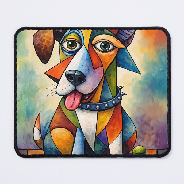 Item preview, Picasso-Inspired Dog designed and sold by WJ Cozy Creations.