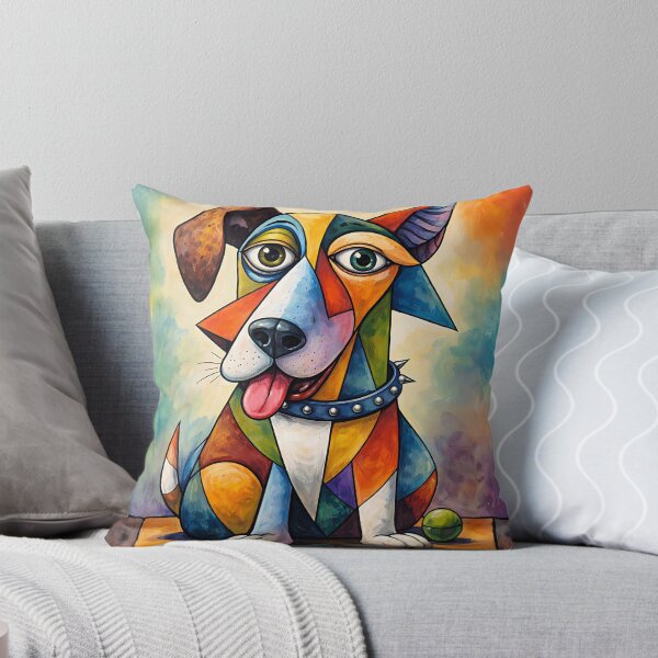 Item preview, Picasso-Inspired Dog designed and sold by WJ Cozy Creations.