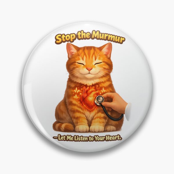 Item preview, Stop the Murmur – Veterinary Cardiology Cat Design designed and sold by Bettybee00.
