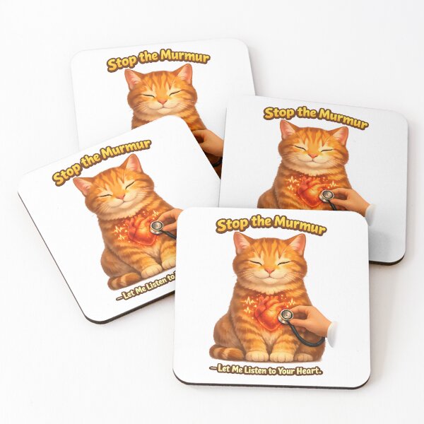 Item preview, Stop the Murmur – Veterinary Cardiology Cat Design designed and sold by Bettybee00.