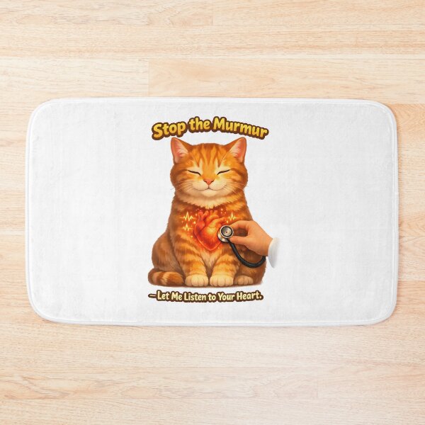 Item preview, Stop the Murmur – Veterinary Cardiology Cat Design designed and sold by Bettybee00.