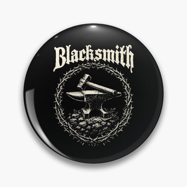 Item preview, Vintage Blacksmith Anvil Hammer Emblem designed and sold by MehMerchTees.