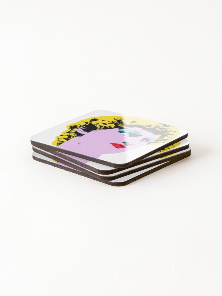 Thumbnail 4 of 5, Coasters (Set of 4), Pretty David designed and sold by RischDesigns.