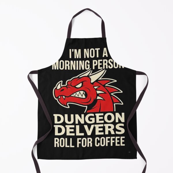 Item preview, fantasy humour dragon artwork dice rolling joke designed and sold by Mudikeys.