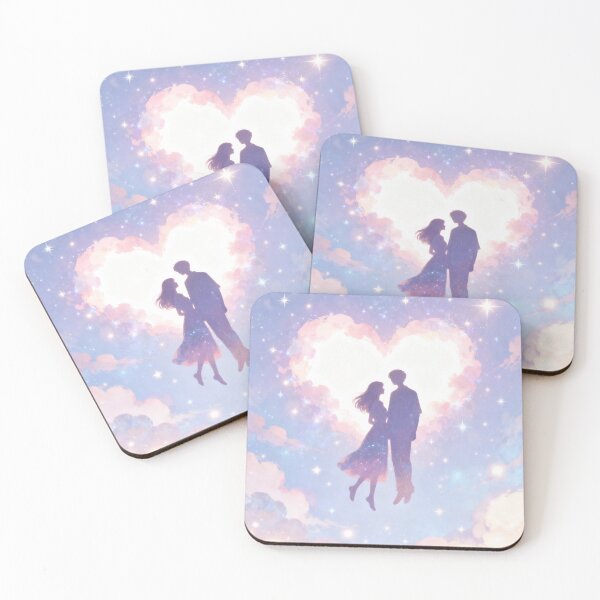 Item preview, Dreamy Valentine Couple Silhouette in Starry Sky Romance Scene designed and sold by athanasioungr.