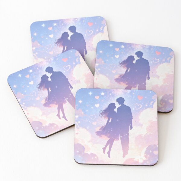 Item preview, Dreamy Valentine Couple Silhouette in Starry Sky Romance Scene designed and sold by athanasioungr.