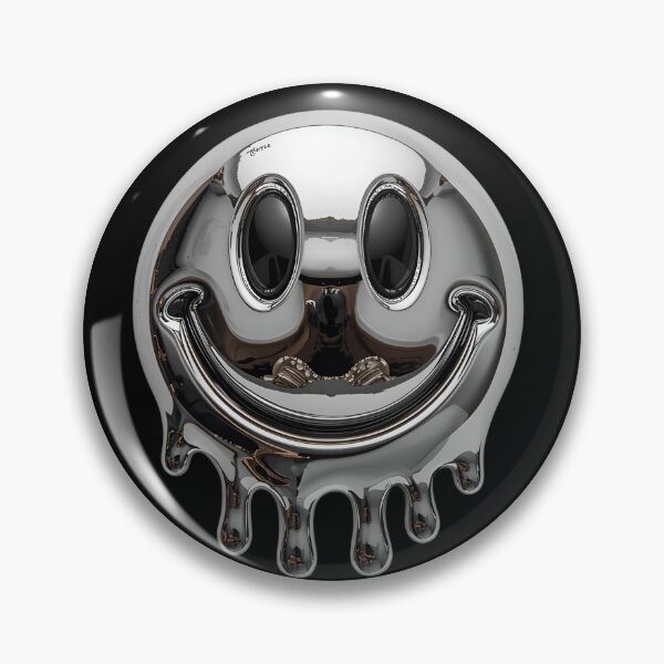 Item preview, Melting chrome smiley face 9 designed and sold by Neon G.
