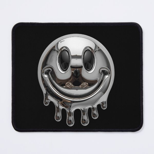 Item preview, Melting chrome smiley face 9 designed and sold by Neon G.