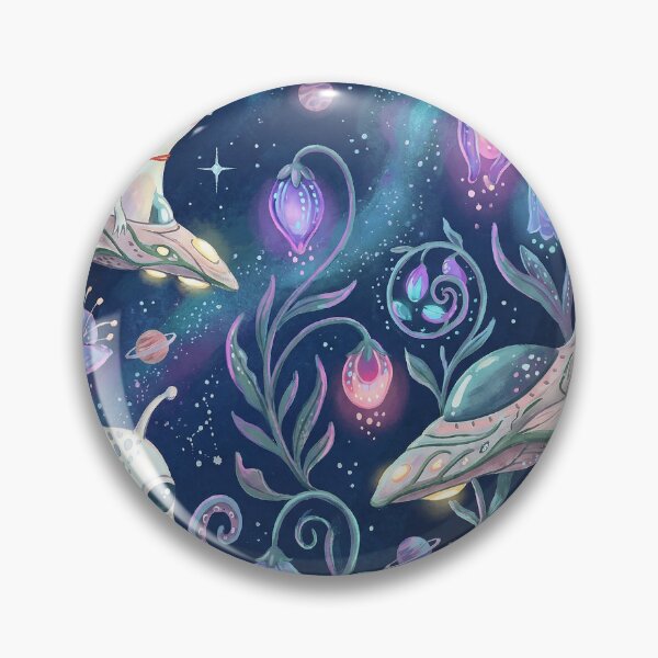 Item preview, Cute Alien Friends Bioluminescent Space Garden designed and sold by zzz888.