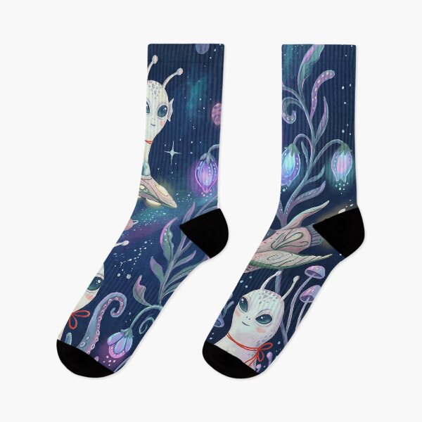 Item preview, Cute Alien Friends Bioluminescent Space Garden designed and sold by zzz888.