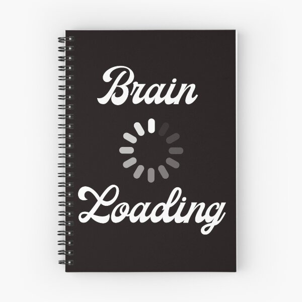Item preview, Brain Loading – Minimal Typography Humor Design designed and sold by Carftastic.