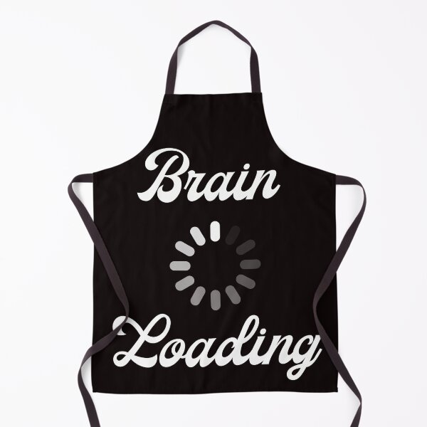 Item preview, Brain Loading – Minimal Typography Humor Design designed and sold by Carftastic.
