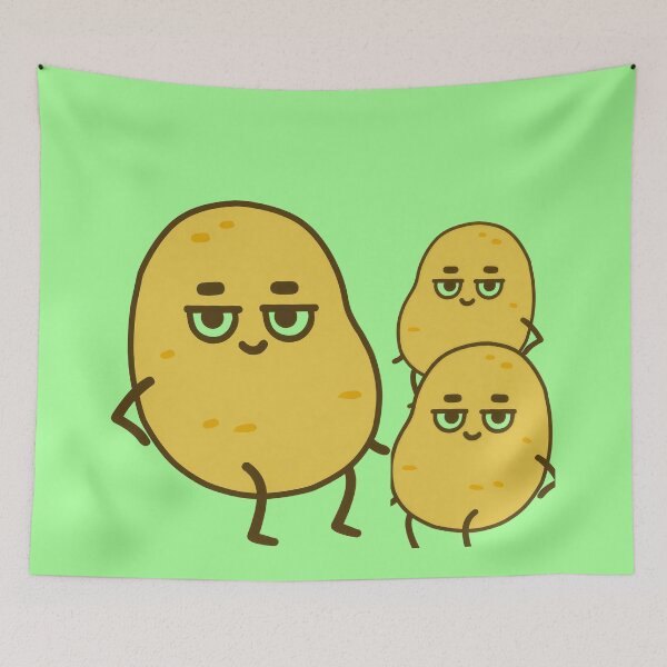 Item preview, Funny Potato Family Meme | Cute Kawaii Potato Characters designed and sold by Adappai.