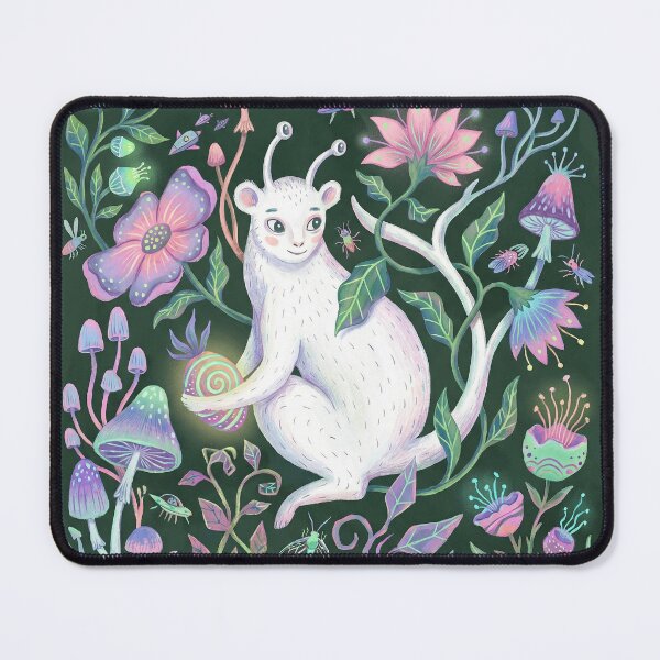 Item preview, Whimsical Alien Lemur Magic Mushroom Cosmic Forest designed and sold by zzz888.