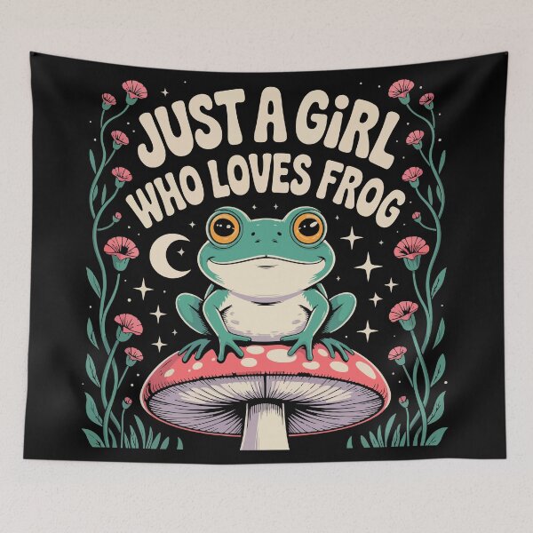 Item preview, Just a girl who loves frog designed and sold by Faissal Thomass.