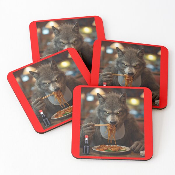 Item preview, Werewolf Eating Chinese Food designed and sold by AMERICANCHEEZ.