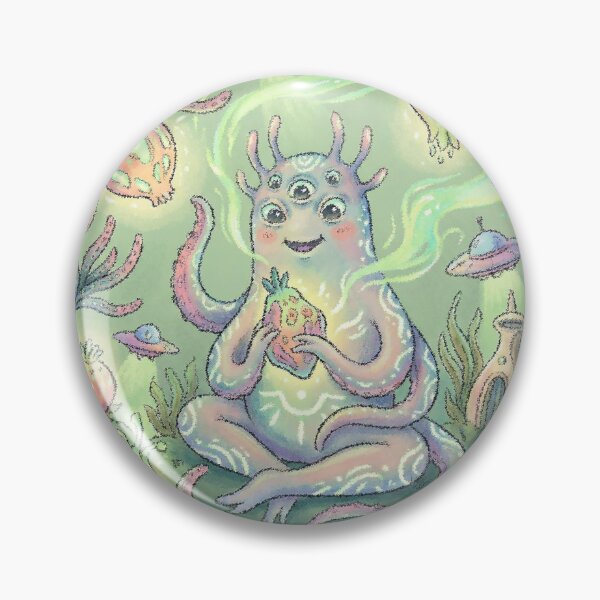 Item preview, Cute Multi Eyed Alien Monster Magical Garden Pastel designed and sold by zzz888.
