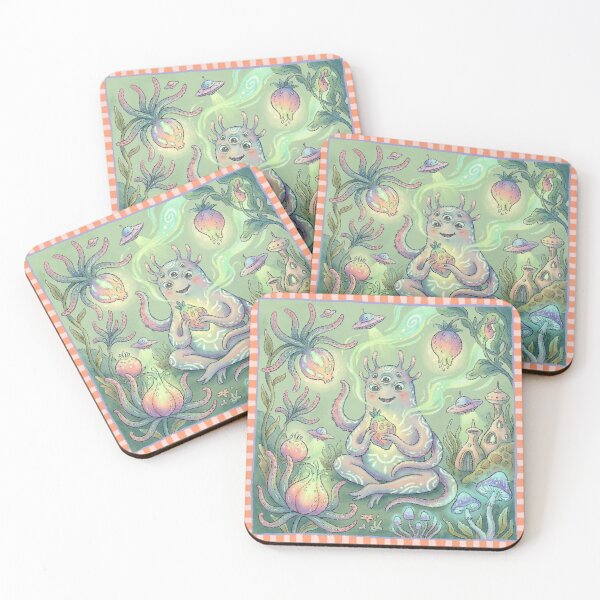 Item preview, Cute Multi Eyed Alien Monster Magical Garden Pastel designed and sold by zzz888.