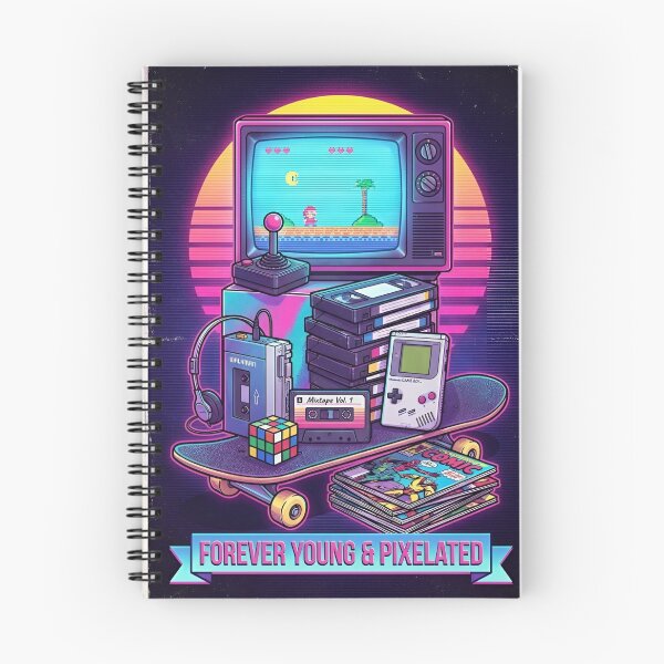Item preview, Forever Young Pixel Retro Nostalgia designed and sold by BloomOfDesign.