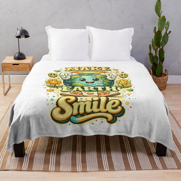 Item preview, Make Earth Smile – Cute Unisex Art designed and sold by HiteshArt111.