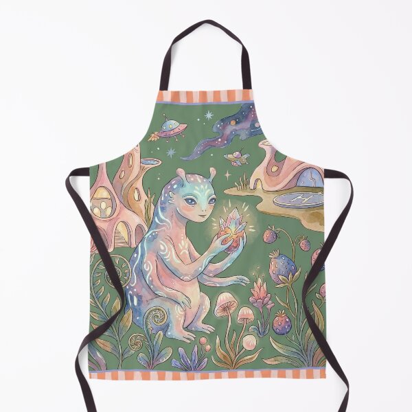 Item preview, Four Armed Alien Crystal Keeper Whimsical Space Village designed and sold by zzz888.