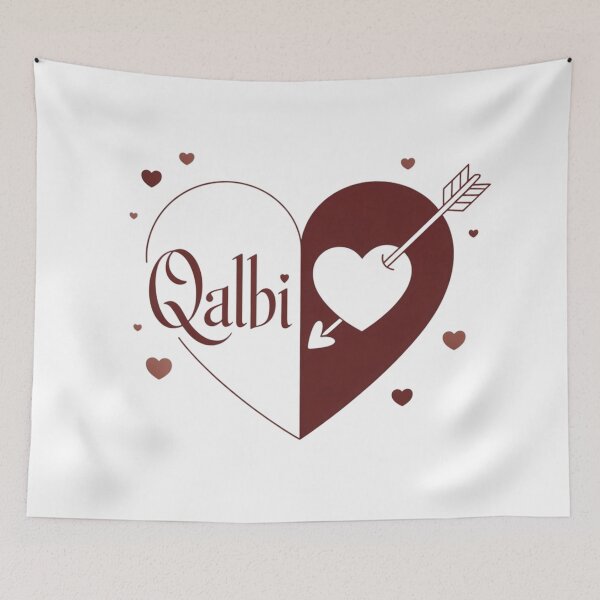 Item preview, Qalbi – Half Arabic, Half Love" designed and sold by mo-carnival.