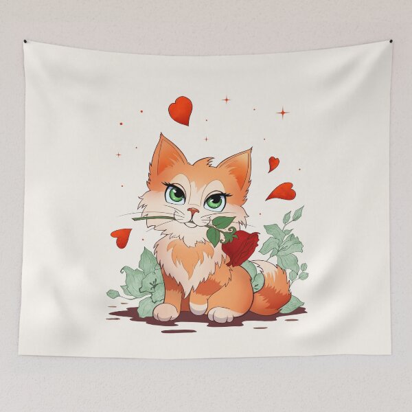 Item preview, Sweet Valentine’s Day Kitten designed and sold by NMT Designs.