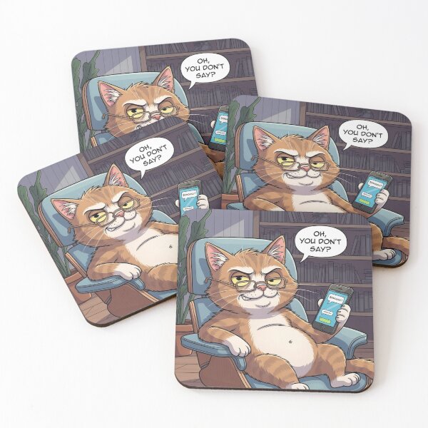 Item preview, Professional Level Sarcastic Cat designed and sold by PetJoyPrintsCO.