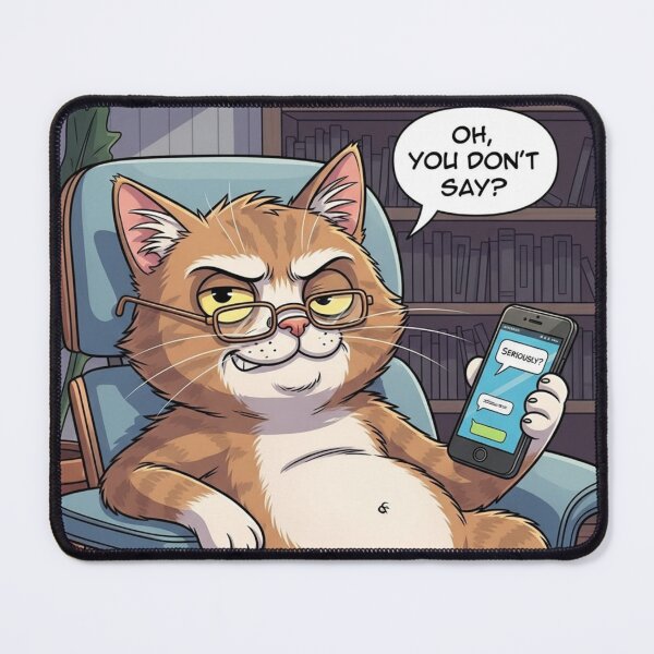 Item preview, Professional Level Sarcastic Cat designed and sold by PetJoyPrintsCO.
