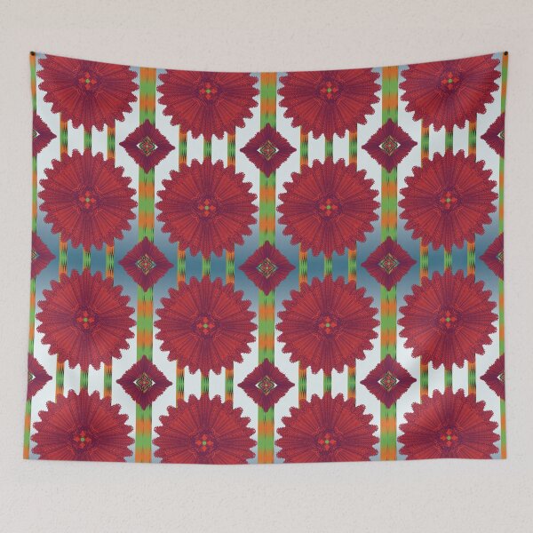 Item preview, Endless Red Strength Mandala designed and sold by OIL Pattern Design .